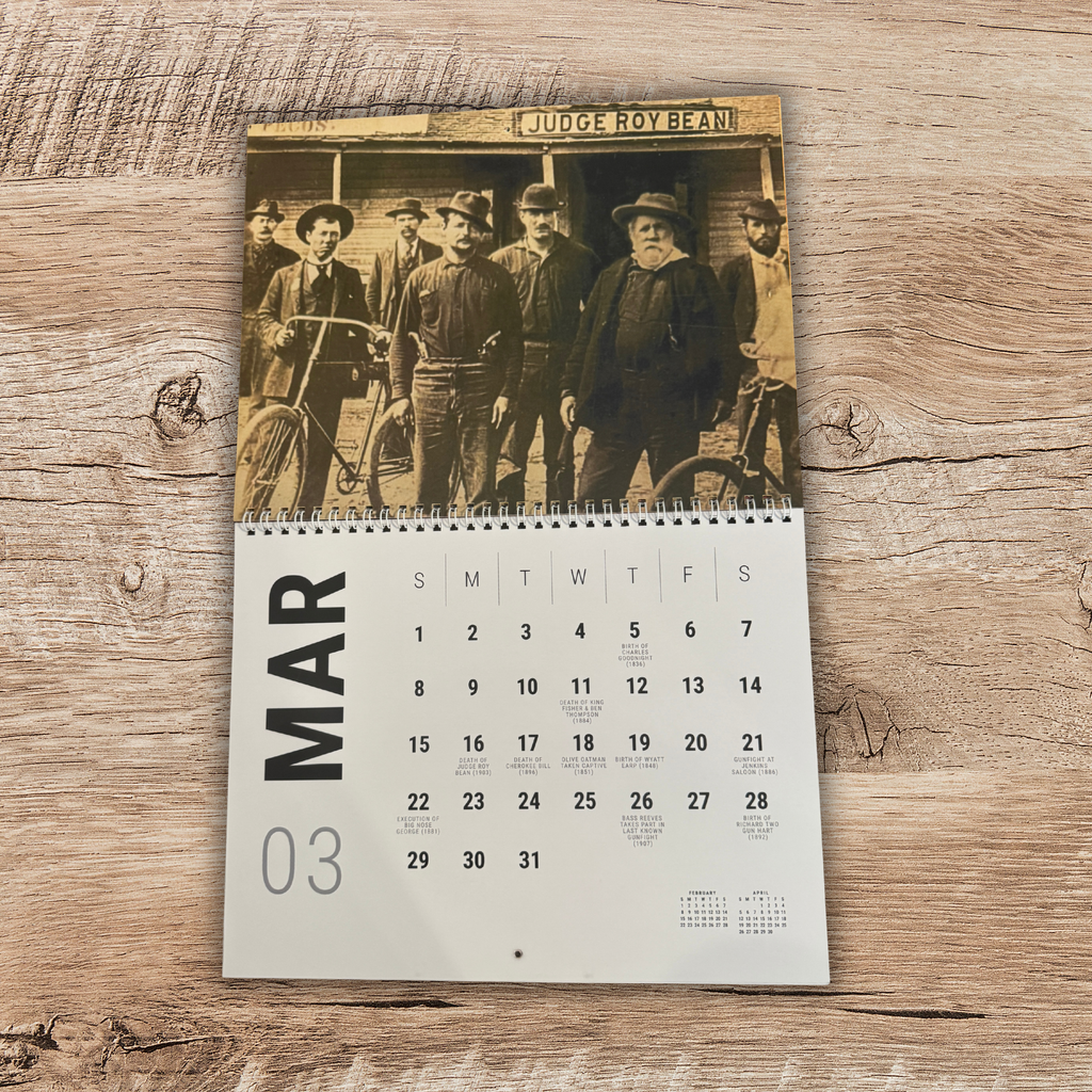 Legends & Outlaws Wall Calendar (11 x 8.5 in)