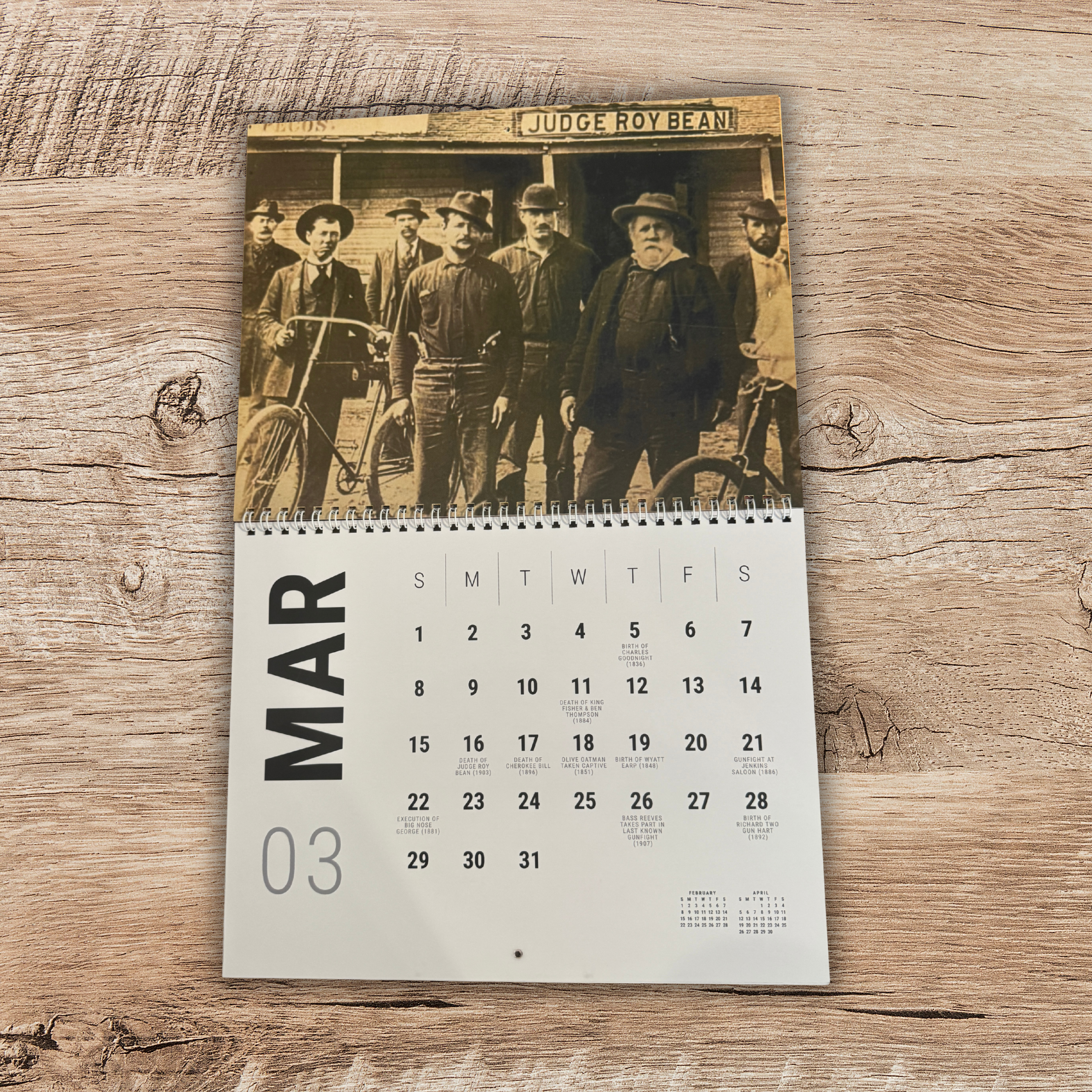 Legends & Outlaws Wall Calendar (11 x 8.5 in)