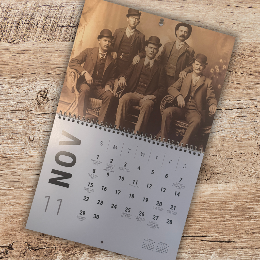Legends & Outlaws Wall Calendar (11 x 8.5 in)