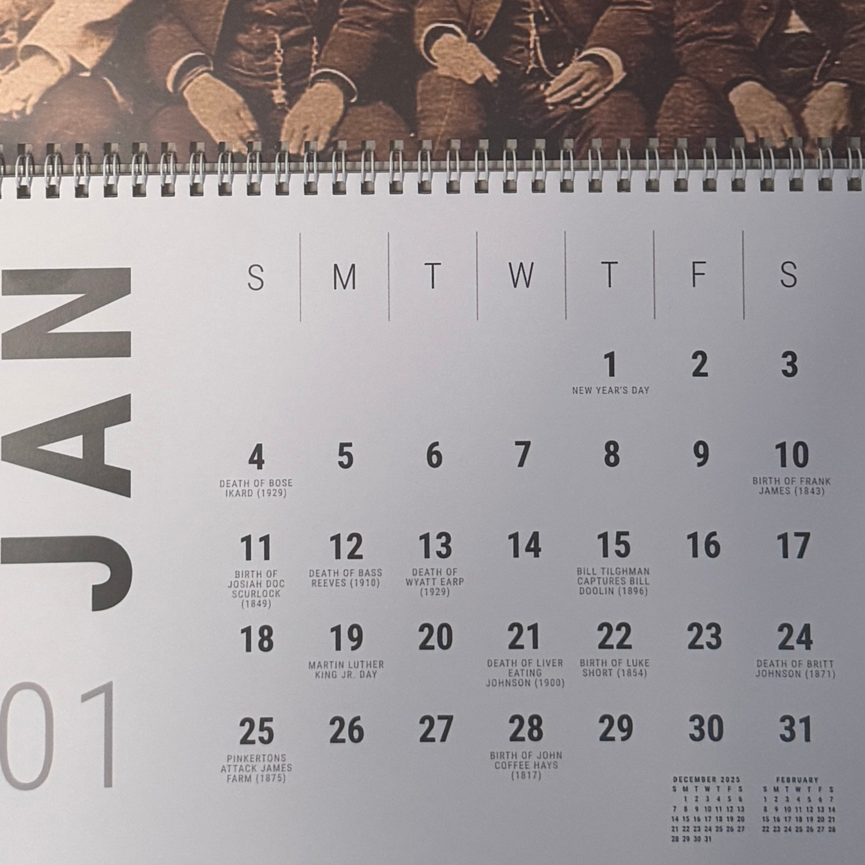 Legends & Outlaws Wall Calendar (11 x 8.5 in)